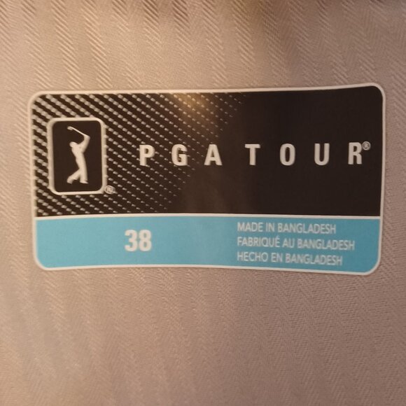 PGA Tour Golf Shorts Men 38 Blue Plaid 8.5" Inseam Stretch - Picture 5 of 5